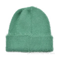 Chapéus de gorro de malha mohair de inverno